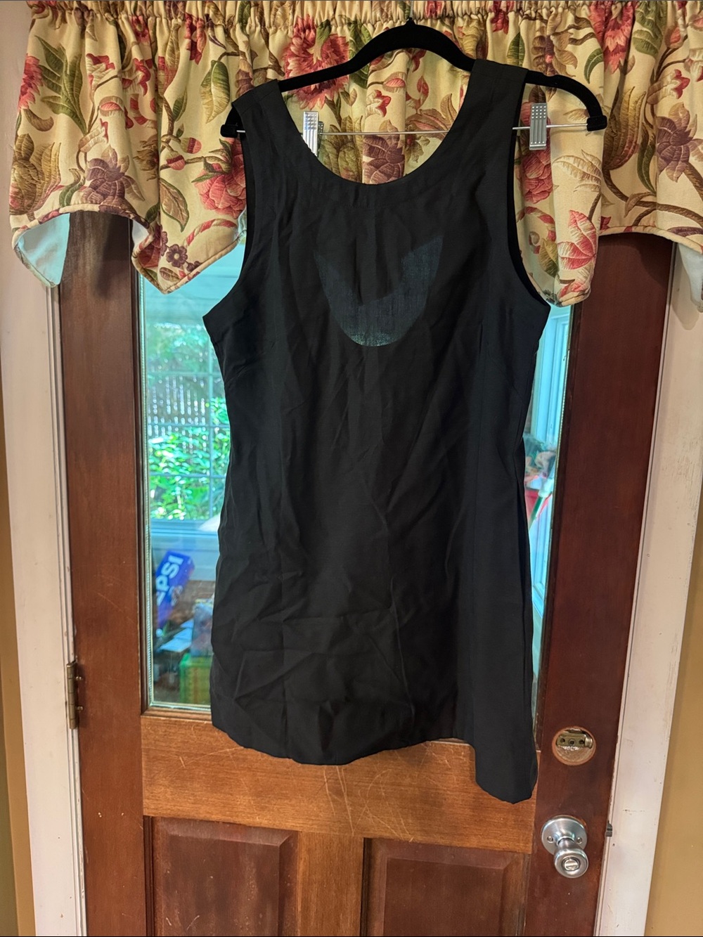 Black Sleeveless Shift Dress